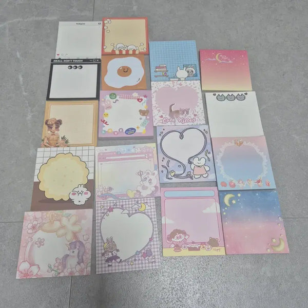 [BUNJANG] Memo Pads and Masking Tape Set / 떡메모지 + 마스킹테이프