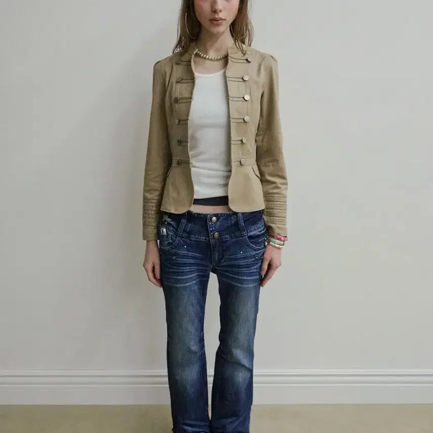 [BUNJANG] Sculptor Napoleon Jacket Beige M / 스컬프터 나폴레옹 자켓m(8월까지만 판매)