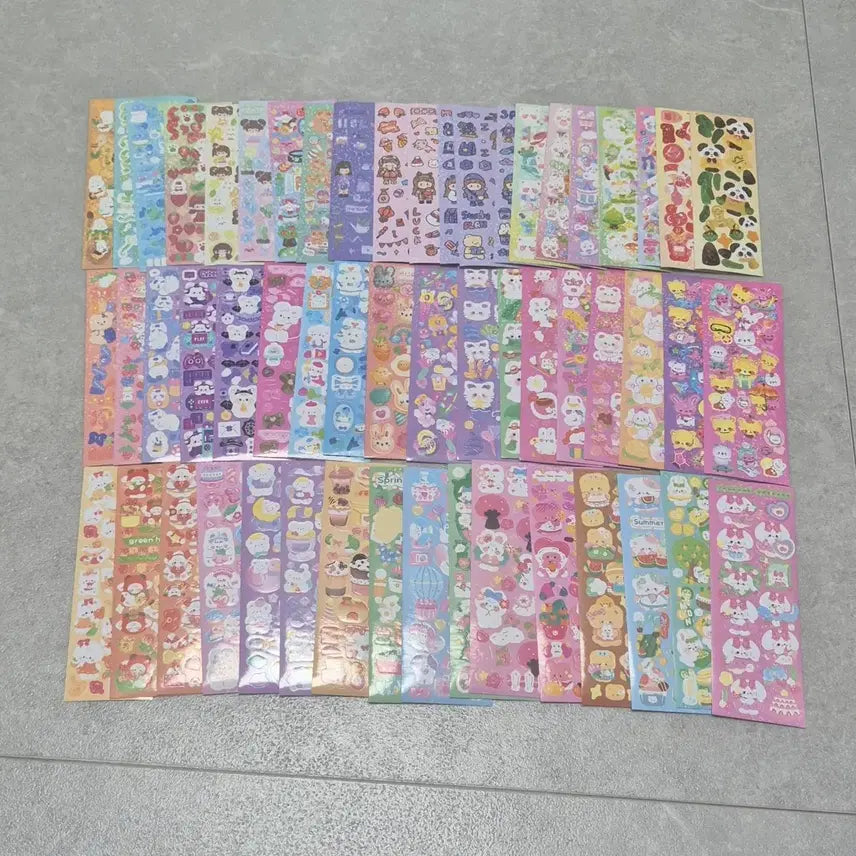 [BUNJANG] Assorted Unused Stickers for Diary Decoration / 미사용스티커