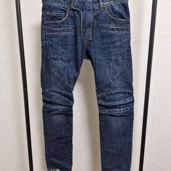 [BUNJANG] Balmain FW15 Raw Denim Biker Jeans / [29] 발망 FW15 생지 바이커진