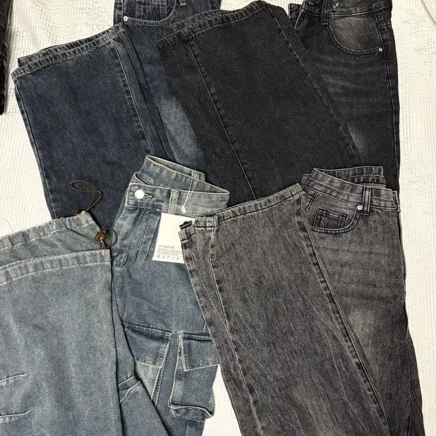 [BUNJANG] Wide Leg Denim Jeans / 와이드 데님 청바지 벌당 만원에 판매