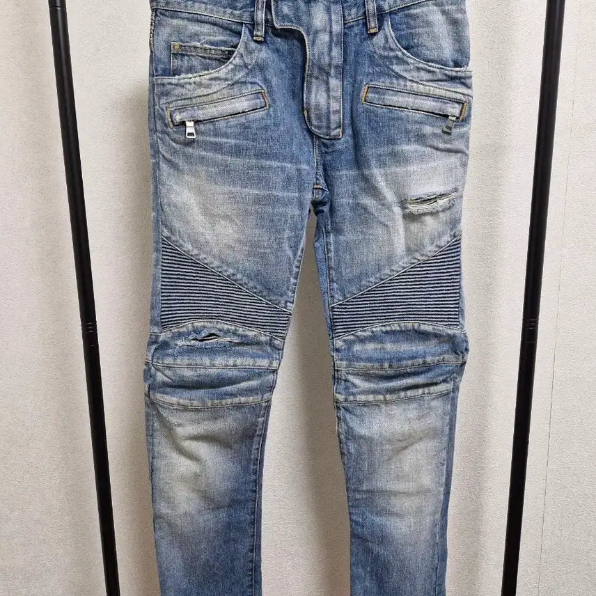 [BUNJANG] Balmain SS16 Distressed Biker Jeans / [29] 발망 SS16 디스트레스드 바이커진