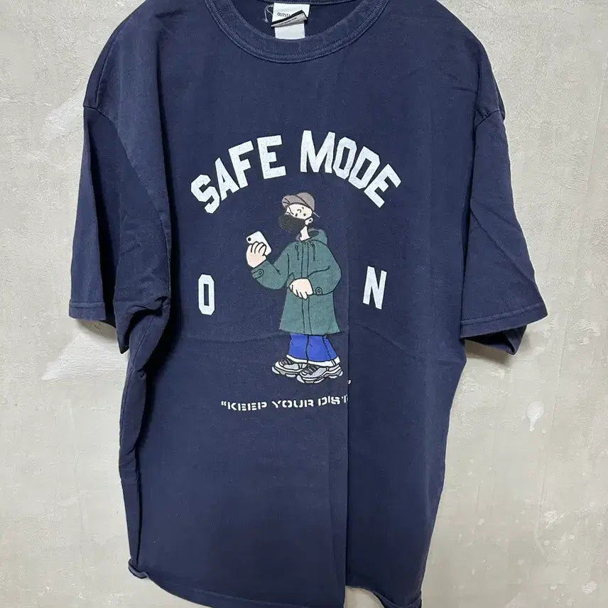 [BUNJANG] Outstanding Navy Short Sleeve T-Shirt / 아웃스탠딩 반팔m
