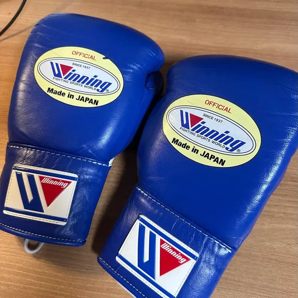 [BUNJANG] Winning Official New Model 8oz Boxing Gloves - Blue / 위닝 오피셜 신형 글러브 8oz 블루