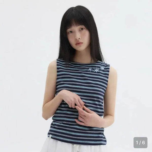 [BUNJANG] Oh, Hes Oh Striped Sleeveless Tank Top / 오헤시오 스트라이프 슬리브리스 나시