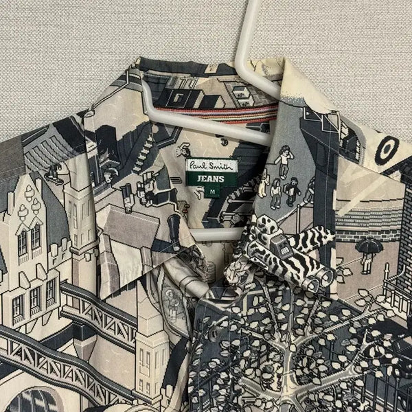 [BUNJANG] Paul Smith Jeans Graphic Print Short Sleeve Shirt / 폴스미스진스 그래픽 셔츠 M