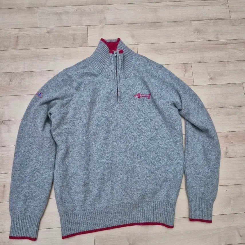 [BUNJANG] Louis Castel Windproof Wool Half-Zip Knit Sweater Size 105 / 루이까스텔 방풍 모 니트 반집업 10577사이즈