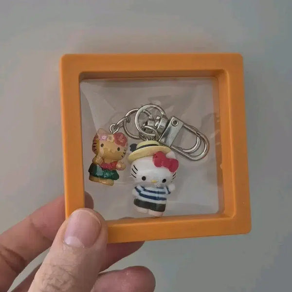 [BUNJANG] Hello Kitty Hawaii Marine Look Keychain Set (2 pcs) / 헬로키티 하와이 마린룩 키링 2개 세트