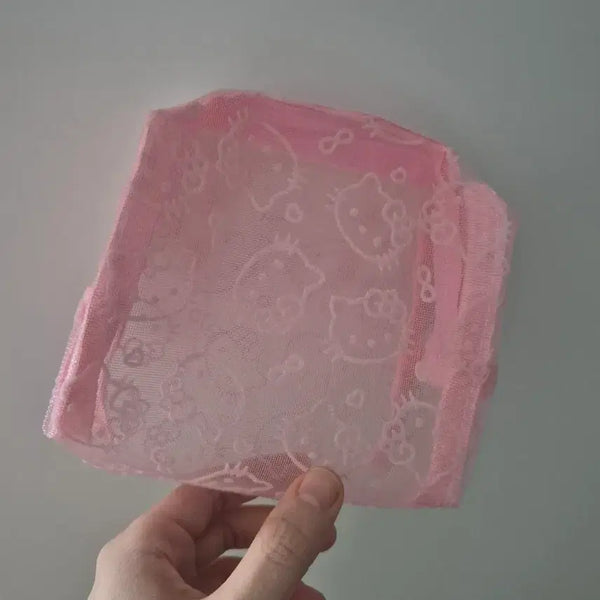 [BUNJANG] Hello Kitty Pink Mesh Pouch / 헬로키티 핑크 매쉬 파우치