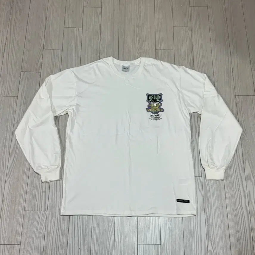 [BUNJANG] Critic Long Sleeve White T-Shirt XL / 크리틱 긴팔 xl 상태a 화이트