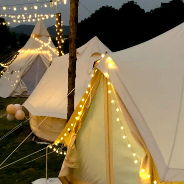 [BUNJANG] 10M Camping Mood String Lights, 80-Bulb Battery-Operated LED / 10M 캠핑 알전구 무드등 80구 건전지형 LED 조명 전구
