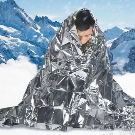 [BUNJANG] Emergency Survival Blanket Kit / 생존 키트 비상 캠핑 긴급 조난 보온 재난 은박담요 생존 담요 비상키트