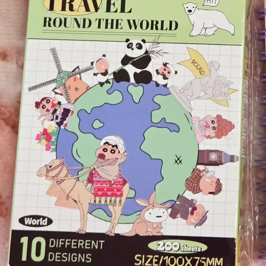 [BUNJANG] Crayon Shin-chan Travel Memo Pad / 짱구는못말려 여행 메모지