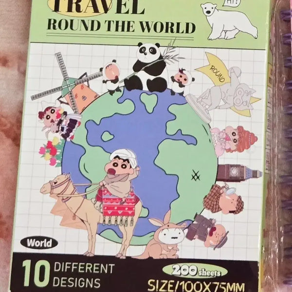 [BUNJANG] Crayon Shin-chan Travel Memo Pad / 짱구는못말려 여행 메모지