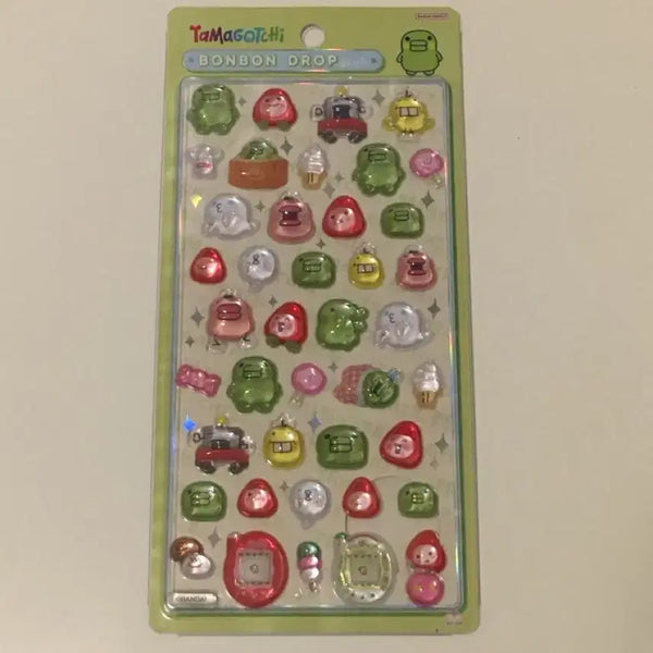 [BUNJANG] Tamagotchi Kuchipatchi Bong Bong Drop Sticker / 다마고치 주댕치 쿠치파치 봉봉드랍 스티커