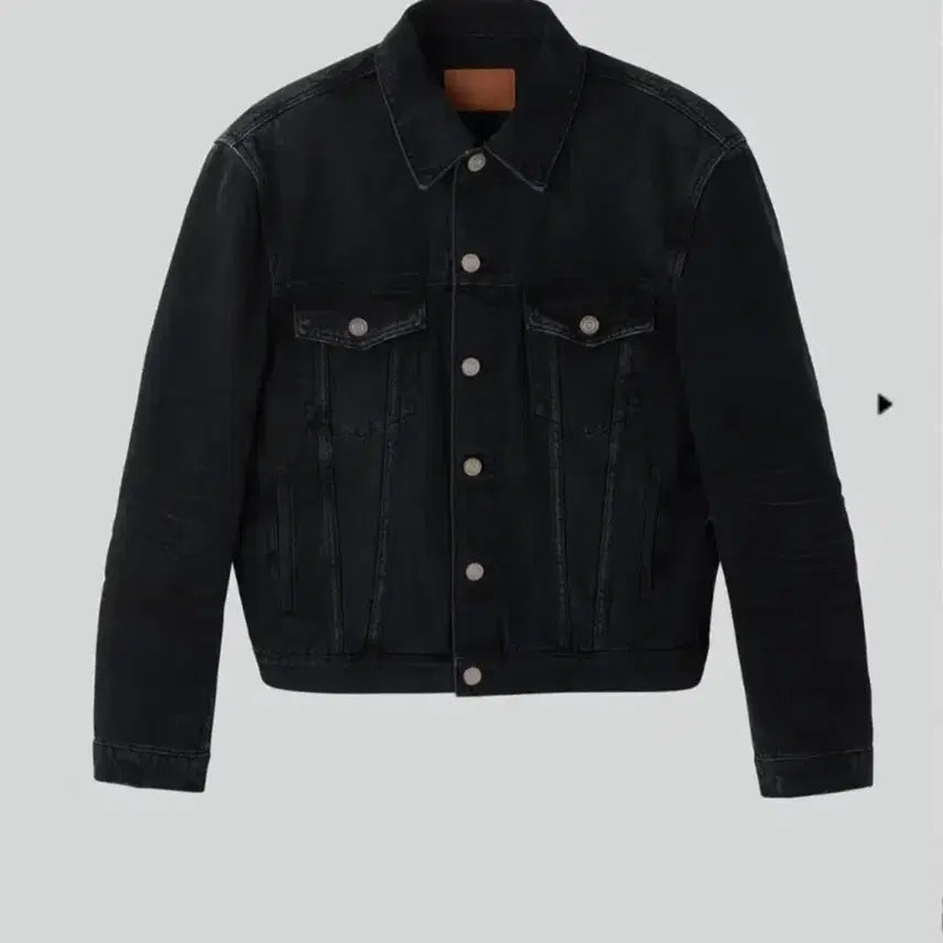 [BUNJANG] Recto Vincent Denim Trucker Jacket Black / 렉토 빈센트 데님 트러커 자켓 블랙