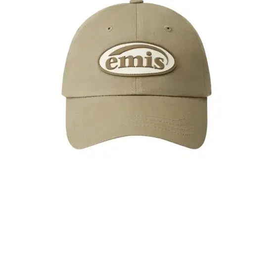 [BUNJANG] EMIS Rubber Patch Ball Cap Beige / EMIS 이미스 러버 패치 볼캡 베이지