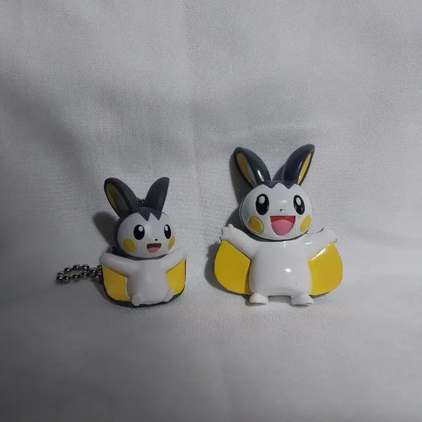 [BUNJANG] Pokemon Emolga Figure Set (Swing Mascot & Moncolle) / 포켓몬 에몽가 피규어 스윙 마스코트 가챠 몬코레 몬콜레 2종 세트 일괄 전기쥐