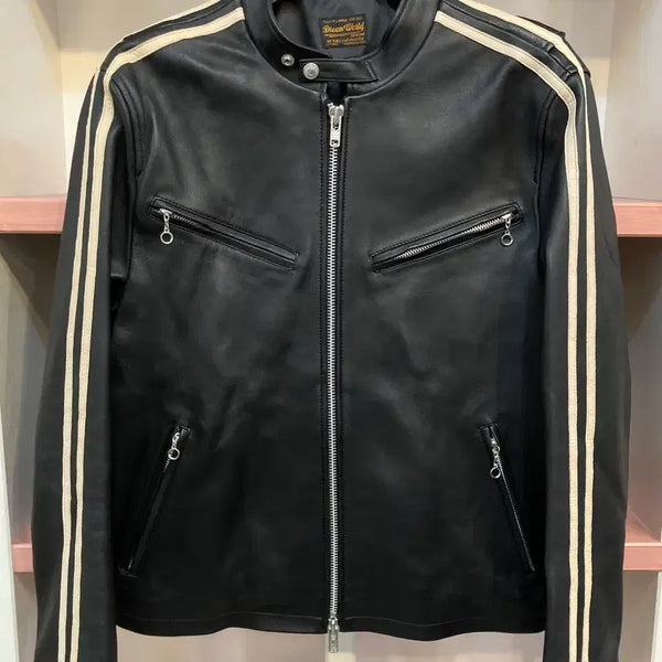 [BUNJANG] Dreamworld Racing Rider Jacket (Lambskin) XL / 드림월드 레이싱 라이더자켓 (양가죽) XL사이즈