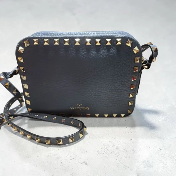 [BUNJANG] Valentino Rockstud Leather Crossbody Bag / 정품 발렌티노 락스터드 크로스백