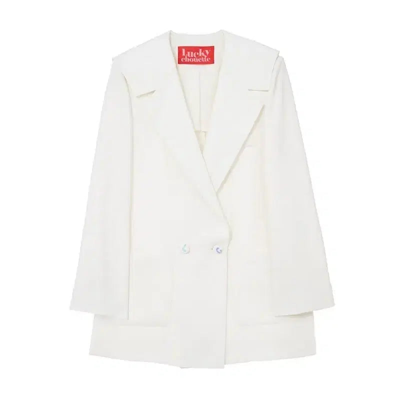 [BUNJANG] Lucky Chouette White Jacket New Arrival / 럭키슈에뜨 화이트 자켓 백화점 새상품