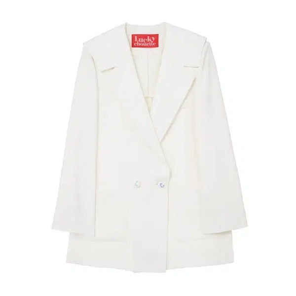 [BUNJANG] Lucky Chouette White Jacket New Arrival / 럭키슈에뜨 화이트 자켓 백화점 새상품