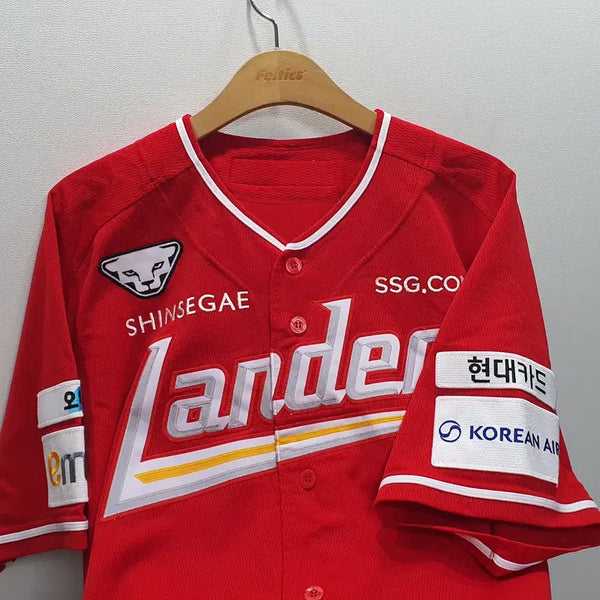 [BUNJANG] SSG Landers Player-Worn Jersey (Size 110) / (선수실착) SSG랜더스 유니폼 110정도 (가로62 세로89)