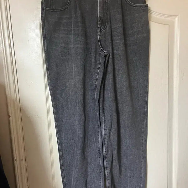 [BUNJANG] BEAKER Wide Denim Pants Grey / 비이커 와이드 데님 팬츠 그레이