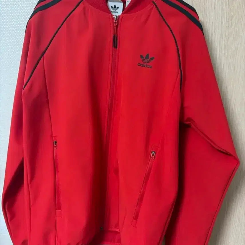 [BUNJANG] Adidas Red & Black Track Jacket / 아디다스 레드블랙 져지 아디다스 검빨