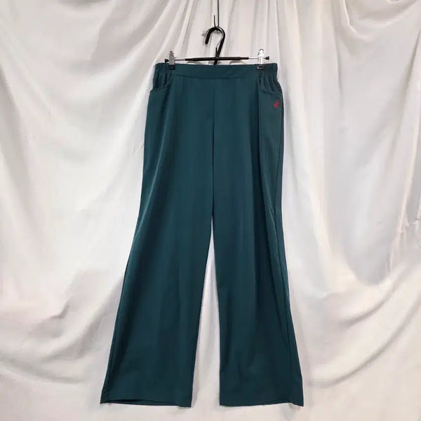 [BUNJANG] Women's Deep Green Wide Leg Pants Size 77 / 여성 딥그린가을용 와이드 팬츠77