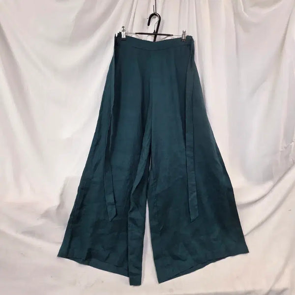 [BUNJANG] Bonispax Green Wide Linen Pants / Bonispax 그린 와이드 린넨 팬츠 F