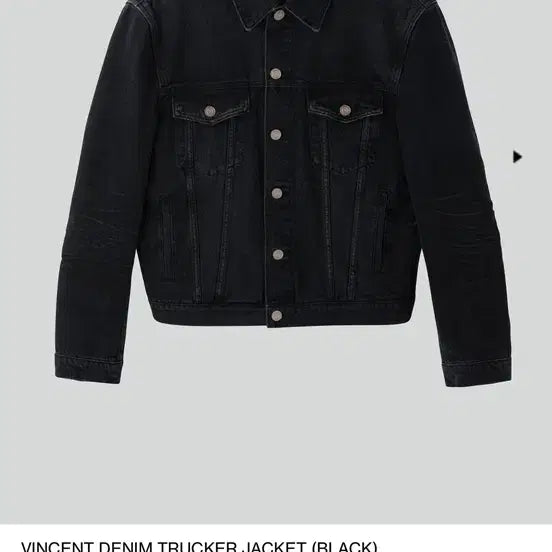 [BUNJANG] Recto Vincent Denim Trucker Jacket Black Size S / 렉토빈센트 데님 s시이즈