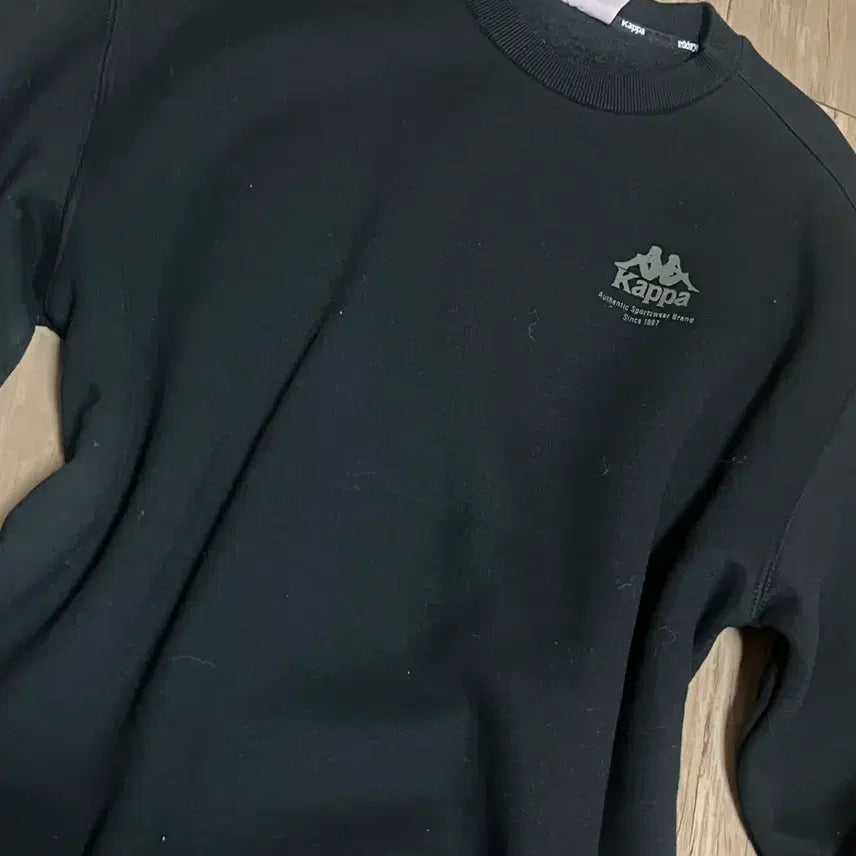 [BUNJANG] Kappa Sweatshirt Black / 카파 맨투맨 블랙