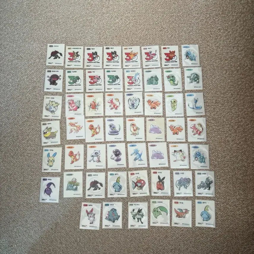 [BUNJANG] Pokemon Stickers Artwork Season 5 / 포켓몬 띠부씰 교환 하실분 찾아요 (아트워크.시즌5)