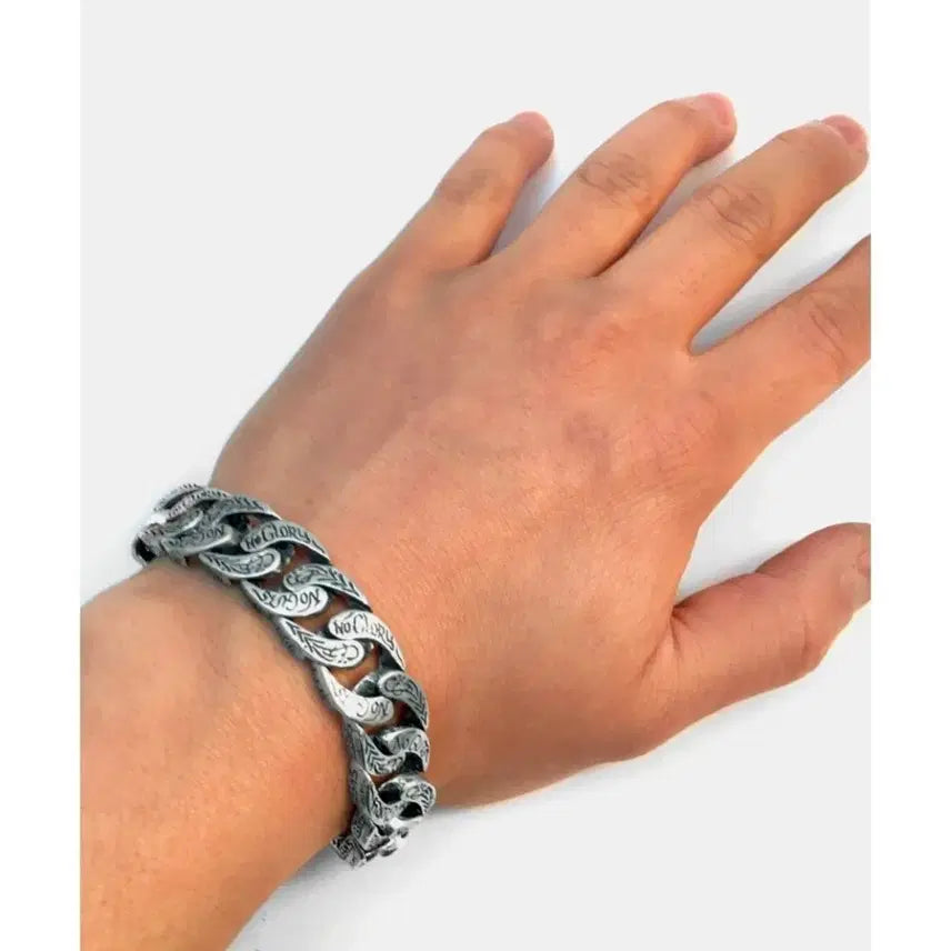 [BUNJANG] Sheen666 Sterling Silver Chain Bracelet / 신트리플식스 남자은팔찌
