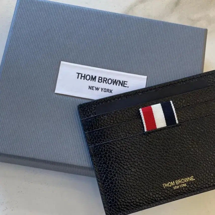 [BUNJANG] Thom Browne Signature Stripe Card Holder Black / 톰브라운 카드지갑 블랙