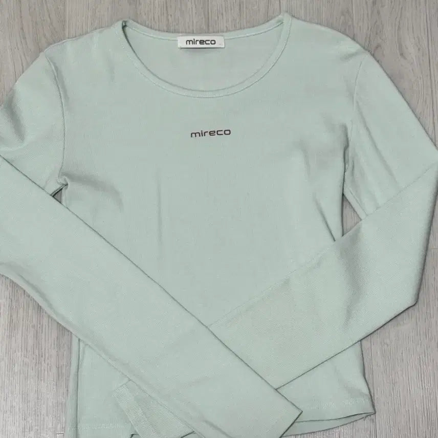 [BUNJANG] Mireco Mini Logo T-shirt Mint / 미레코 미니 로고 티셔츠 민트