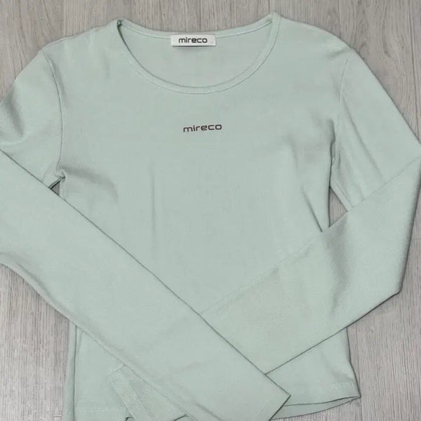 [BUNJANG] Mireco Mini Logo T-shirt Mint / 미레코 미니 로고 티셔츠 민트