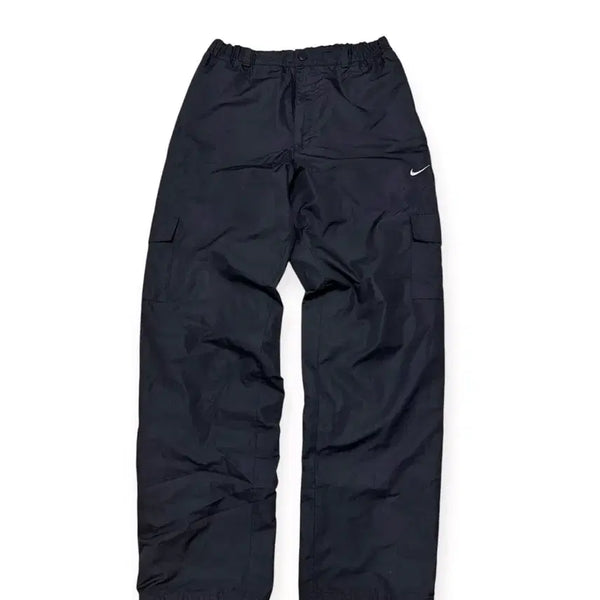[BUNJANG] Nike Swoosh Black String Woven Pants / 나이키 스우시 블랙 스트링 우븐 팬츠