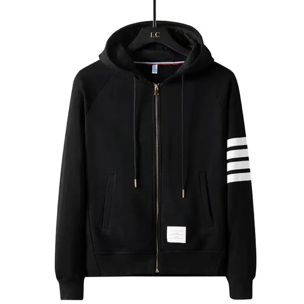 [BUNJANG] Thom Browne Hoodie Black / 톰브라운 후드집업 블랙