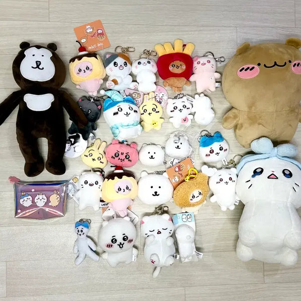 [BUNJANG] Chiikawa Hachiware Cheonbae Kiring Bag Keychain Doll / 먼작귀 치이카와 하치와레 춘배영철냐한남자농담와다다곰이키링인형뽑기가방열쇠고리(개당