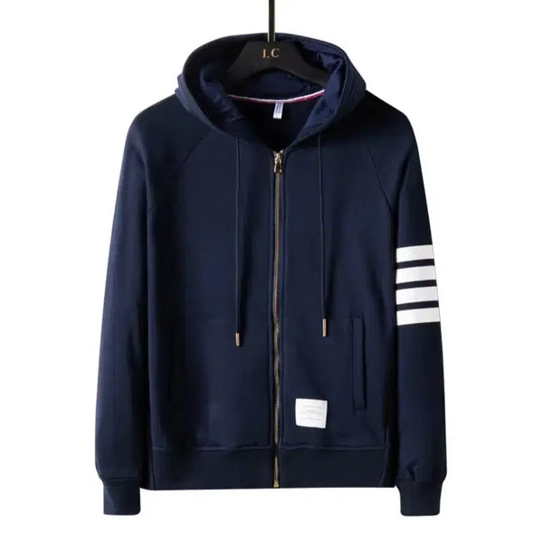 [BUNJANG] Thom Browne Navy Hoodie Zip-up / 톰브라운 후드집업 네이비