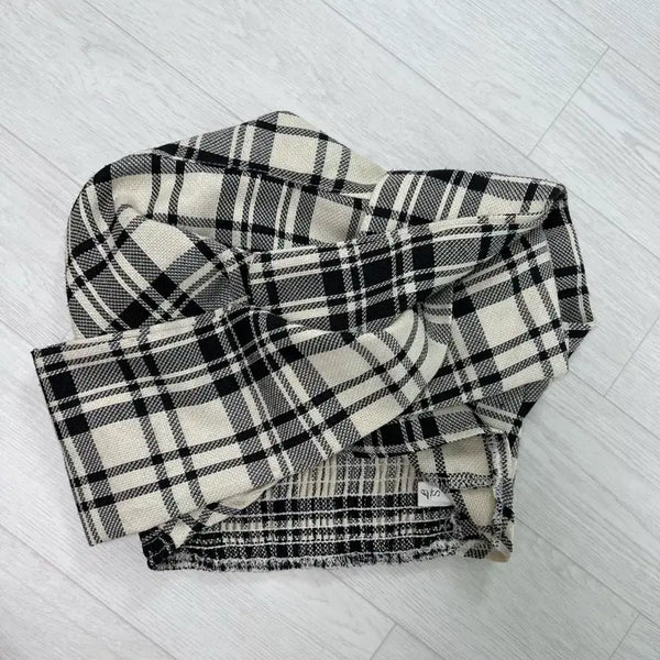 [BUNJANG] Off-Shoulder Camisole Checkered / 오프숄더 나시 체크