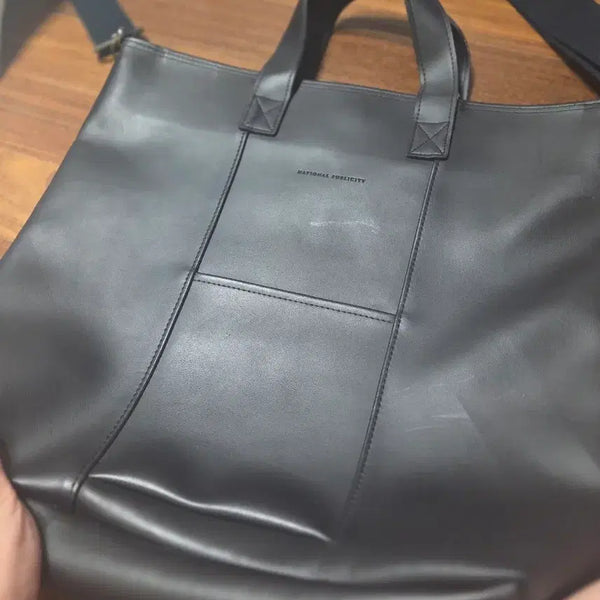 [BUNJANG] National Publicity Tote Bag Black / 내셔널 퍼블리시티 토트백 블랙
