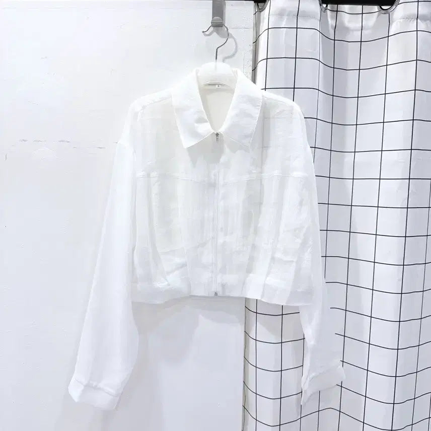 [BUNJANG] Yuriim See-through Sheer Zip-up Jacket / 유리임 시스루 시어 집업자켓