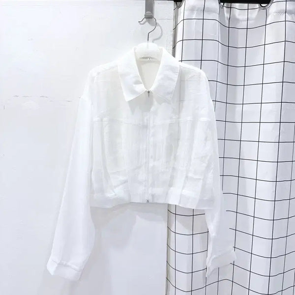 [BUNJANG] Yuriim See-through Sheer Zip-up Jacket / 유리임 시스루 시어 집업자켓