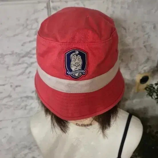 [BUNJANG] Taegeukgi Tiger Bucket Hat Red / 태극기 호랑이 버킷햇 빨강
