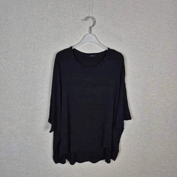 [BUNJANG] Oversized Batwing Short Sleeve T-Shirt / (#99~추천)왕빅사이즈  블랙 가오리오버핏 반팔티