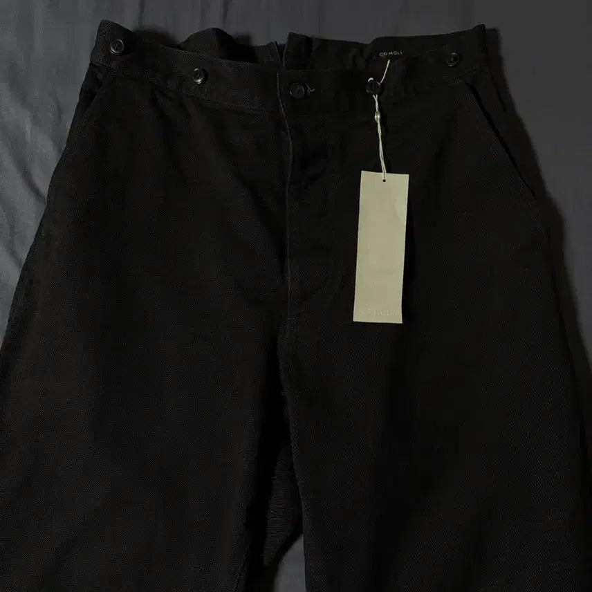 [BUNJANG] COMOLI 26SS Black Denim Over Pants Size 1 / 코모리 26ss 블랙 데님 오버 팬츠(D01-03002) 1 size