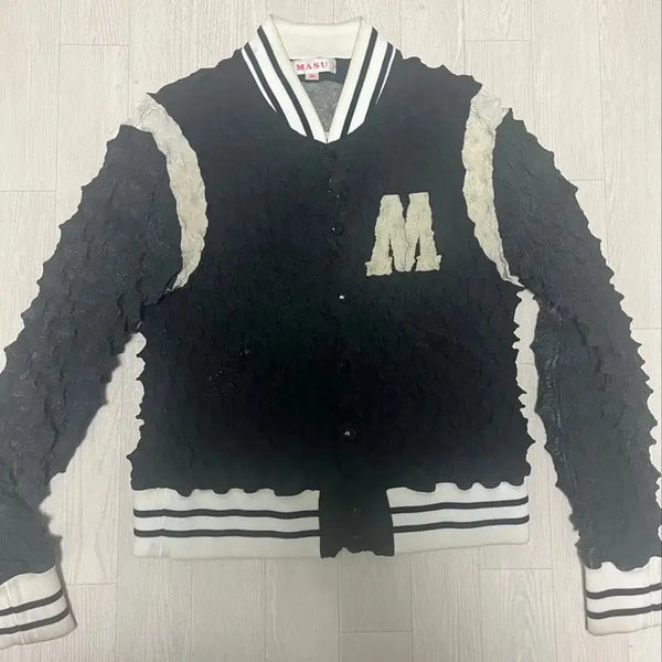 [BUNJANG] Masu 22AW Spiky Stadium Jacket / Masu 22aw 스파이키 스타디움 자켓